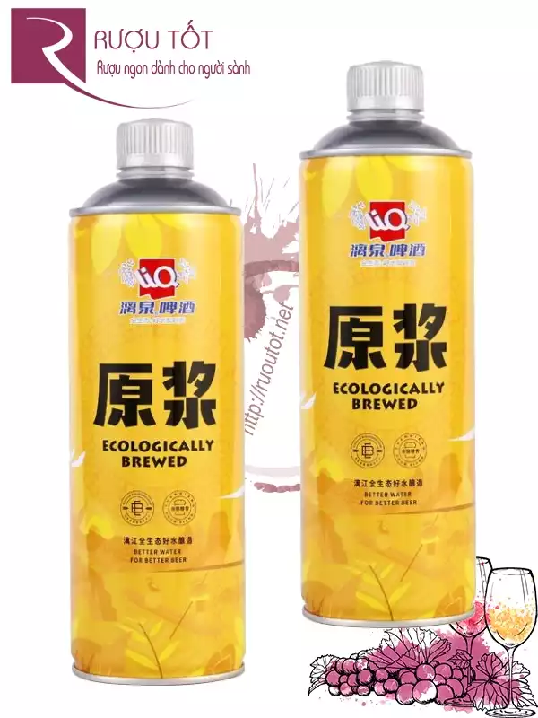 Bia Liquan vàng Trung Quốc lon 1 lít 4,1%