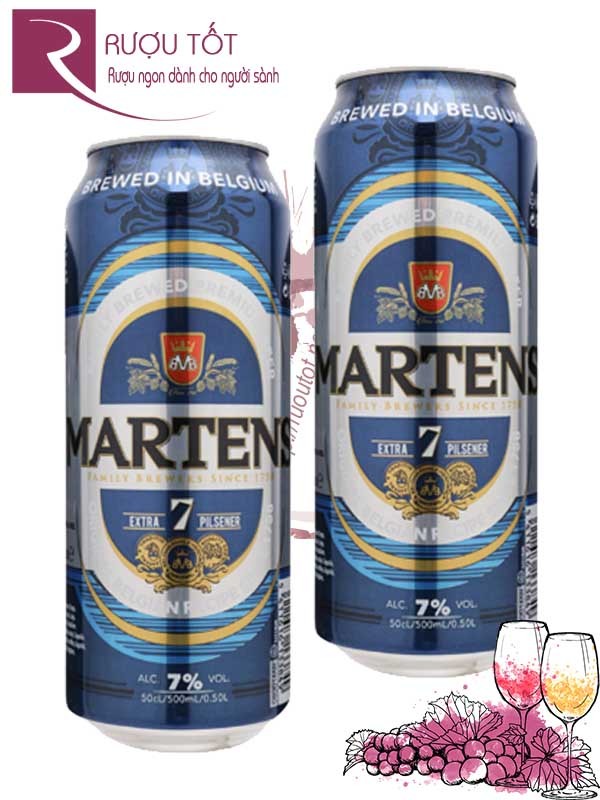 Bia Martens Extra 7 - Thùng 24 lon 500ml