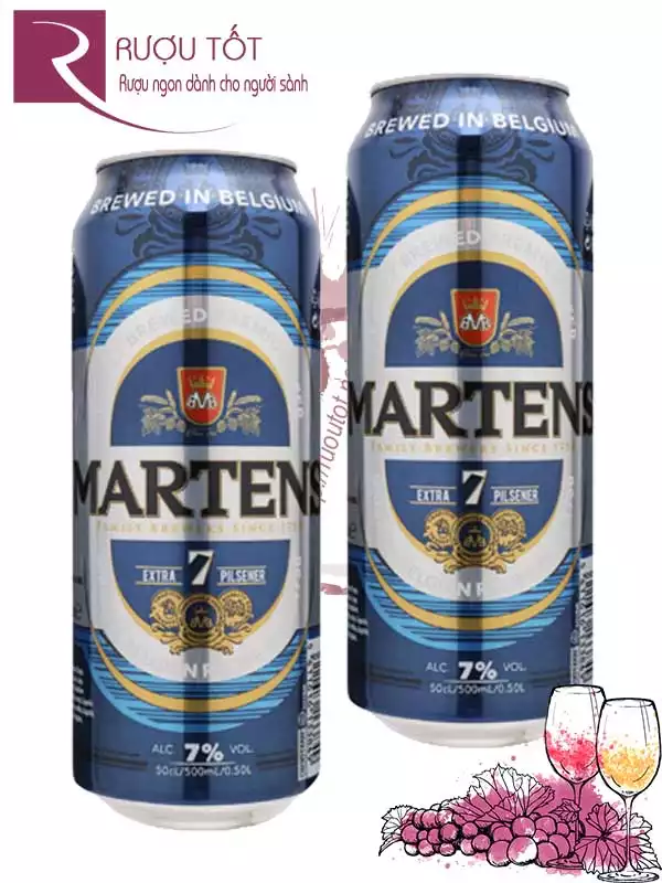 Bia Martens Extra 7 - Thùng 24 lon 500ml