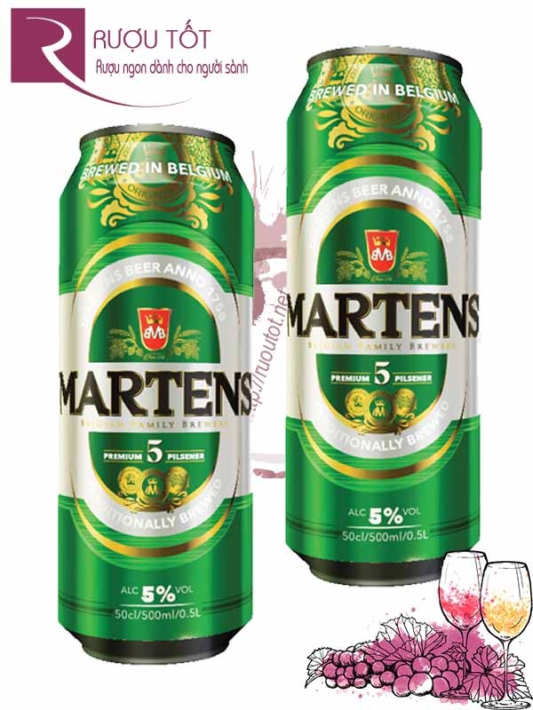 Bia Martens Premium 5% 500ml Nhập khẩu Bỉ