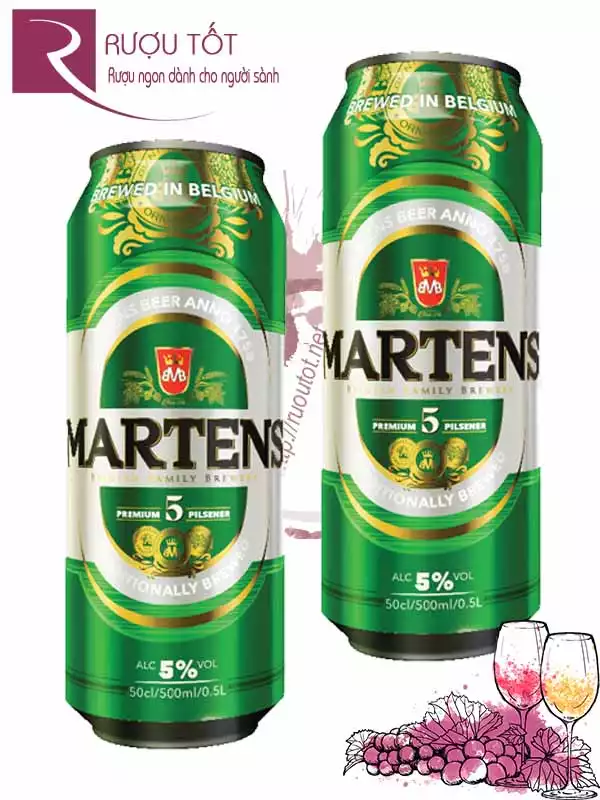 Bia Martens Premium 5% 500ml Nhập khẩu Bỉ