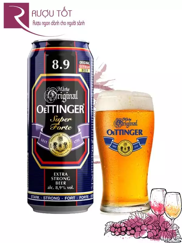Bia Oettinger 8.9% lon 500ml nhập khẩu