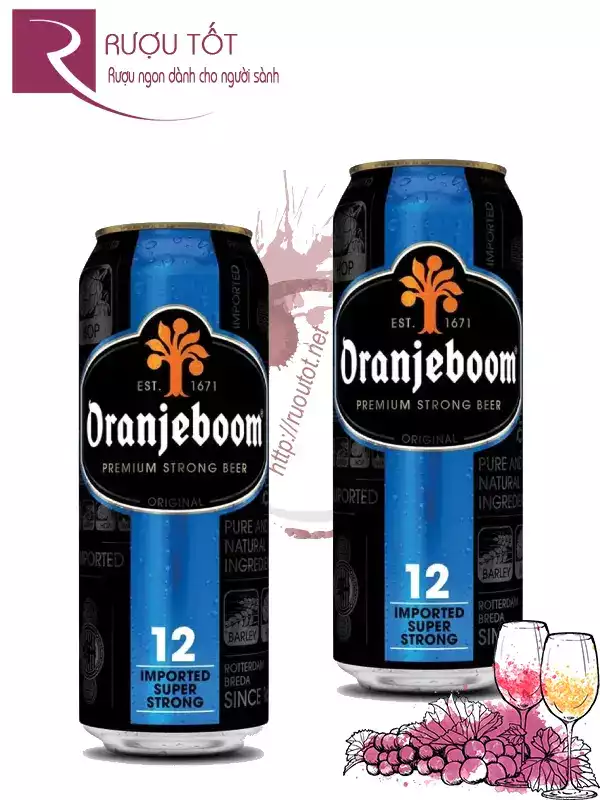 Bia Oranjeboom 12% Imported Super Strong