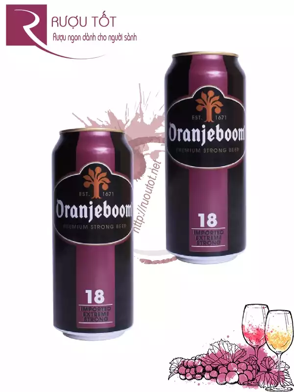 Bia Oranjeboom 18 Premium Strong 500ml