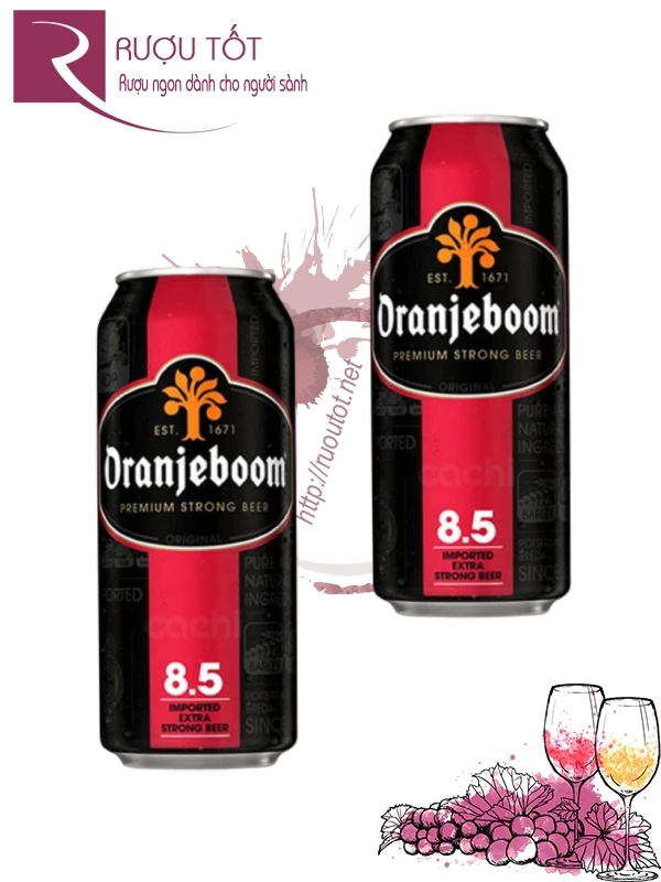 Bia Oranjeboom 8.5 Premium Strong 500ml