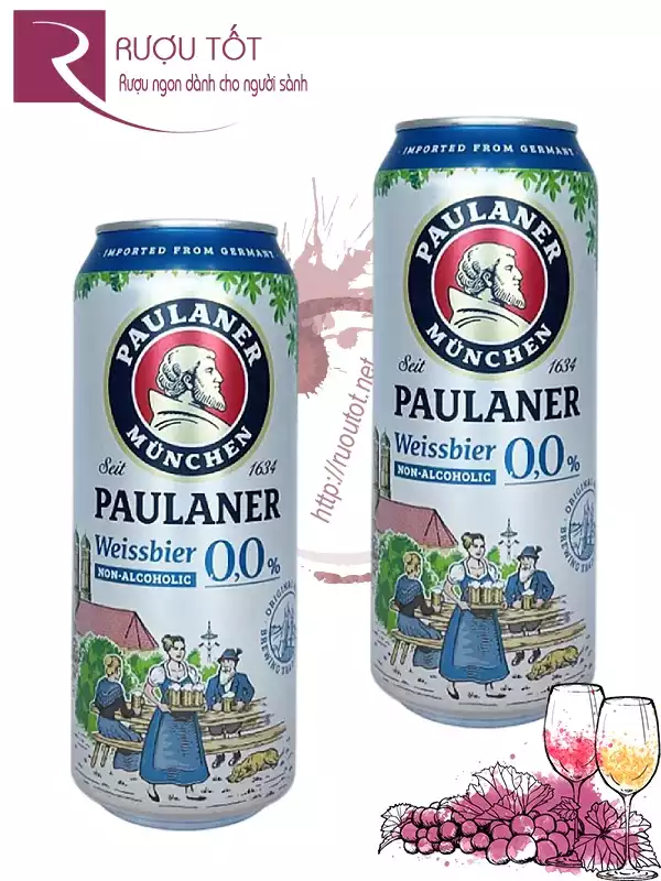 Bia Paulaner không cồn 0.0% lon 500ml nhập khẩu Đức