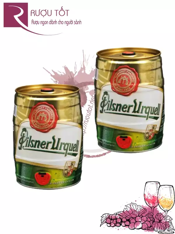 Bia Pilsner Urquell 4.4% Keg 5 Lít