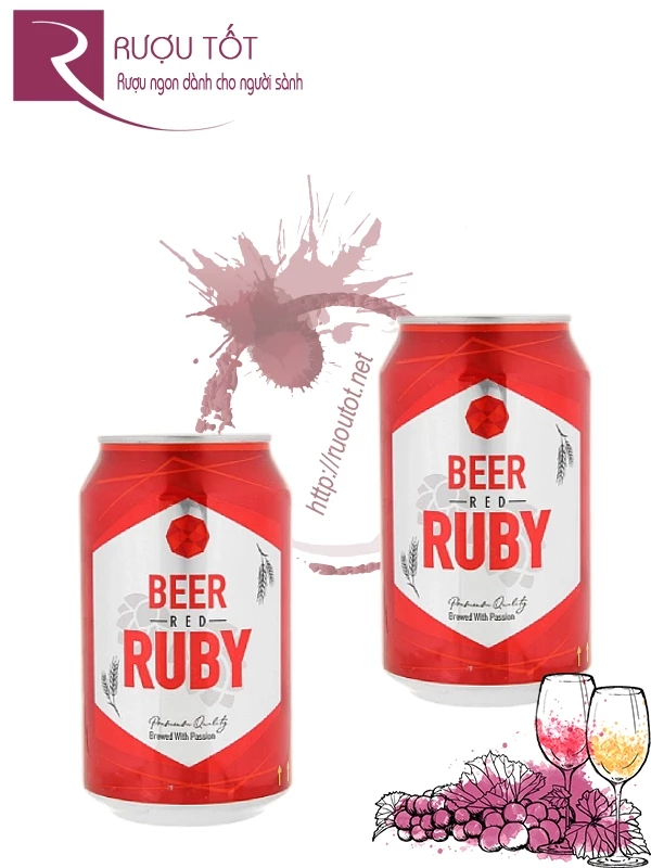 Bia Ruby Đức 5,1% 330ml