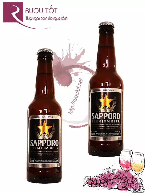 Bia Sapporo Chai Premium Black 330ml
