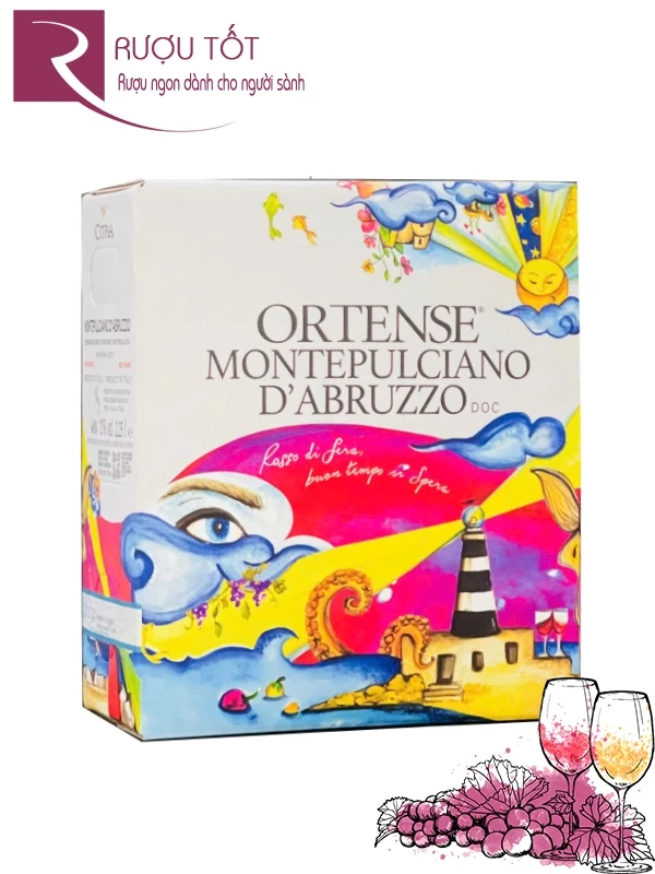 Rượu Vang Bịch Ortese Montepulciano d'Abruzzo DOC