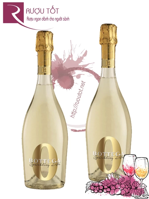 Vang Sủi Bottega Sparkling Life White 0%