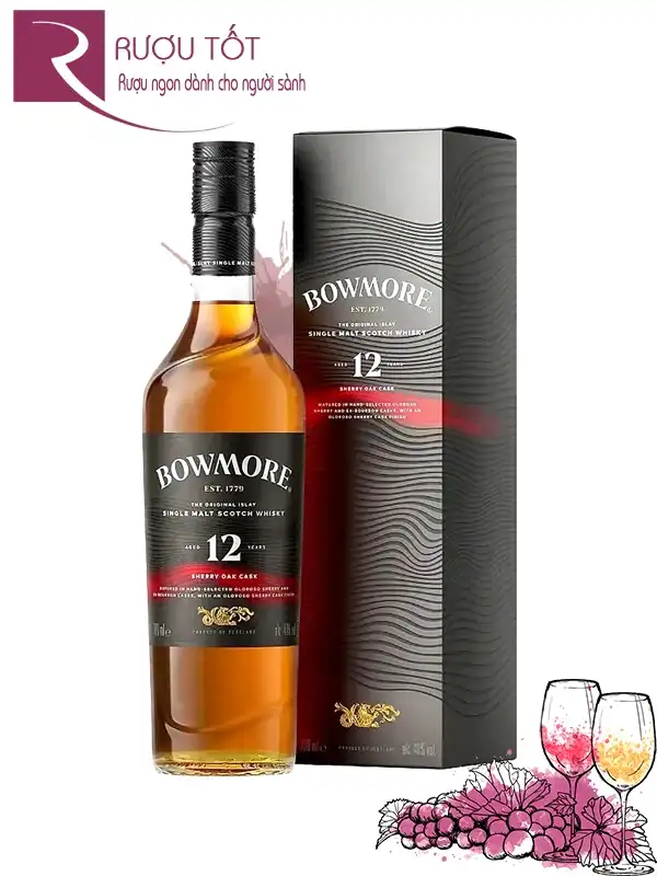 Rượu Bowmore 12 năm Sherry Oak