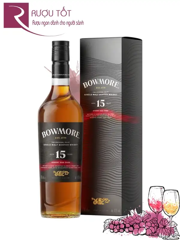 Rượu Bowmore 15 năm Sherry Oak