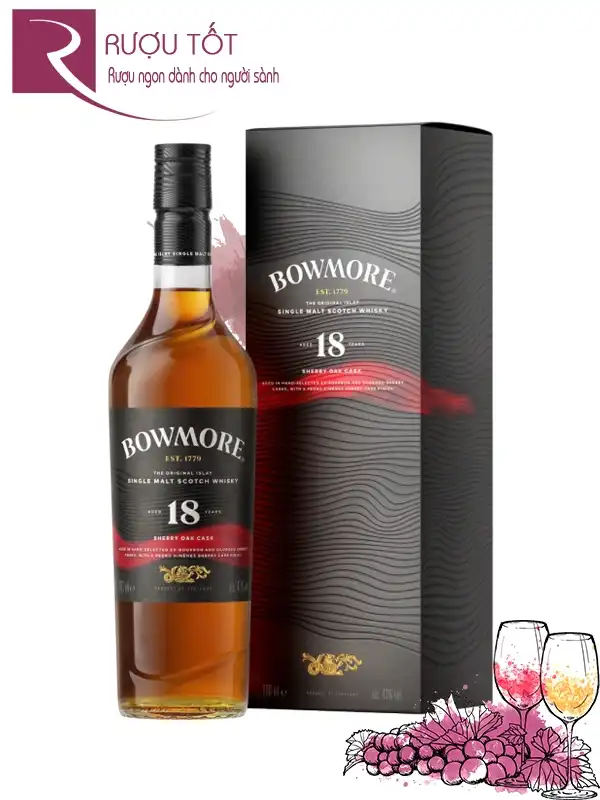 Rượu Bowmore 18 năm Sherry Cask