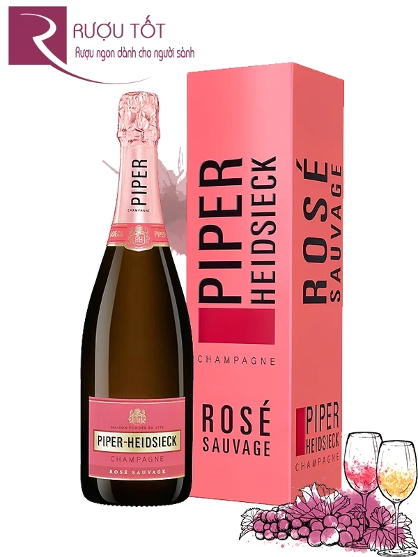 Rượu Champagne Piper Heidsieck Brut Rose 12%