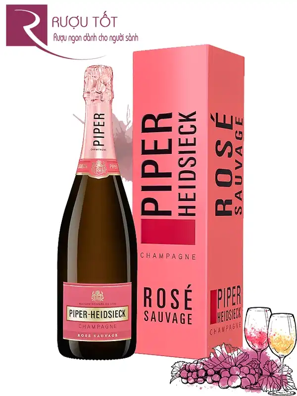 Rượu Champagne Piper Heidsieck Brut Rose 12%