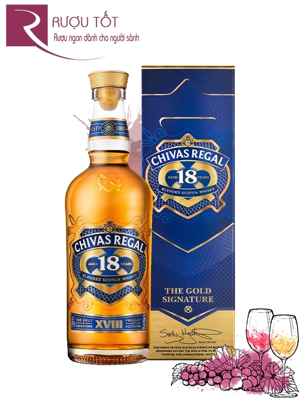 Rượu Chivas 18 Mẫu Mới 700ML