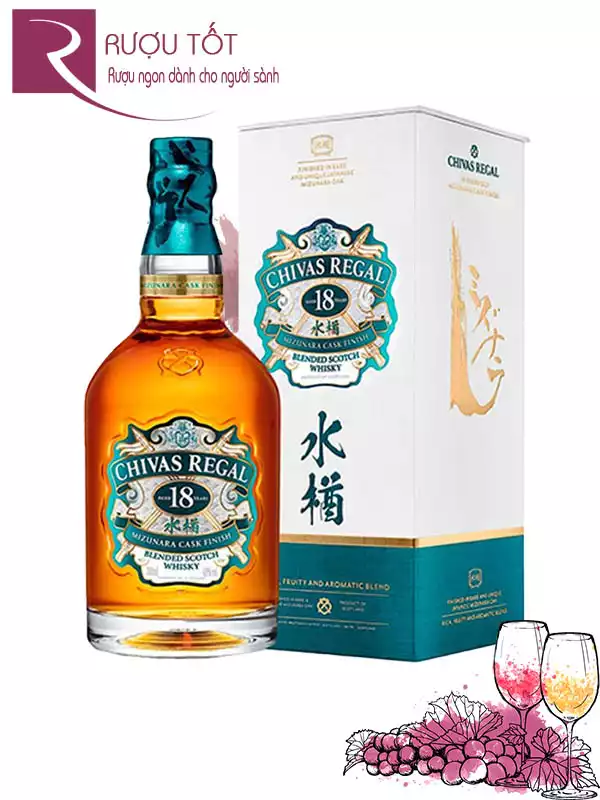 Rượu Chivas 18 Mizunara Cask Finish 700ml