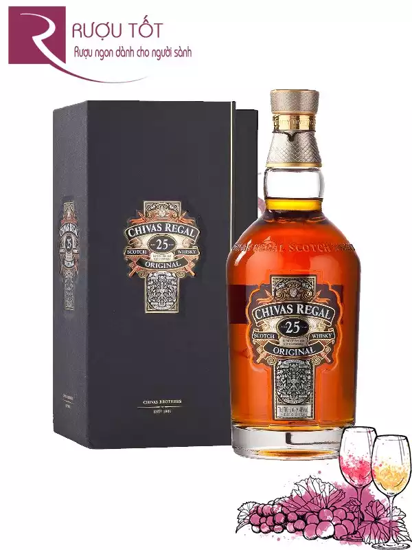 Giá Chivas 25 Năm Nhập Khẩu Chính Hãng