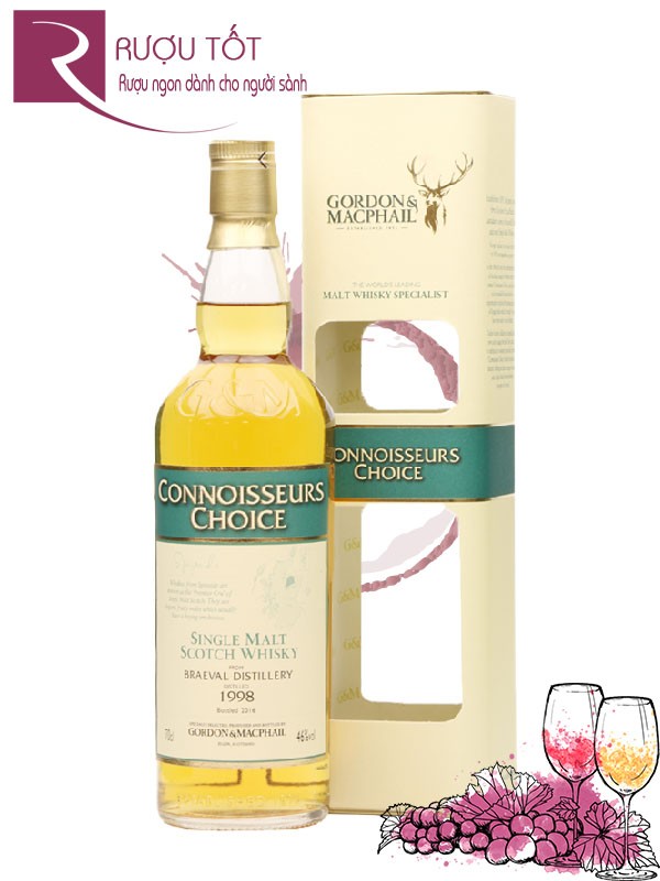 Rượu Whisky Connoisseurs Choice Braeval 1998