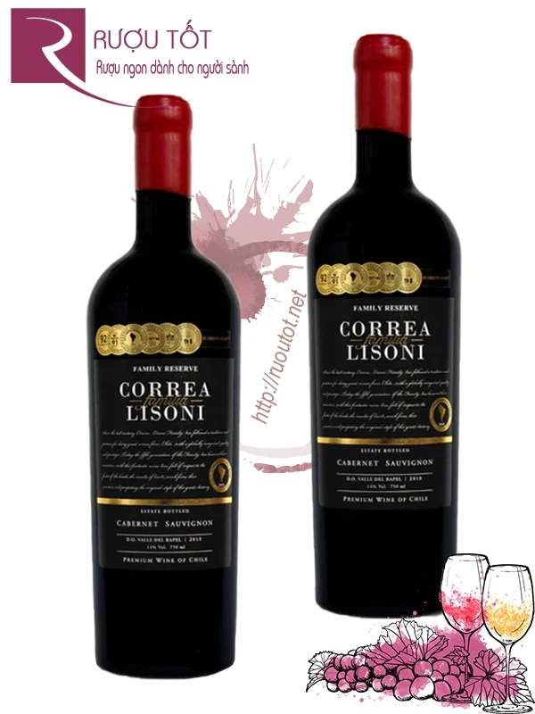 Vang Chile Correa Lisoni Family Reserva Cabernet Sauvignon 14%