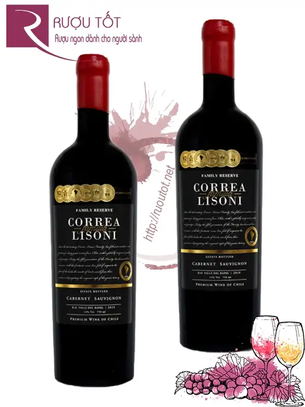 Vang Chile Correa Lisoni Family Reserva Cabernet Sauvignon 14%