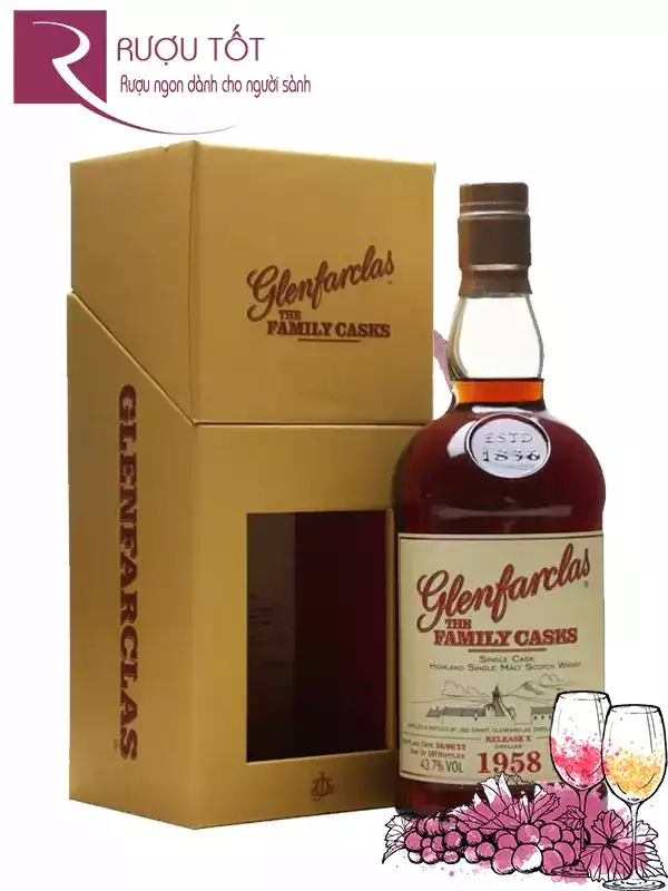 Rượu Glenfarclas 1958 Family Cask