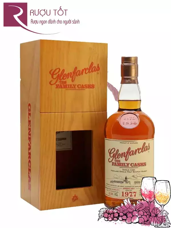 Rượu Glenfarclas 1977 Family Casks