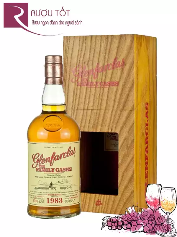 Rượu Glenfarclas 1983 Family Casks 46,1%