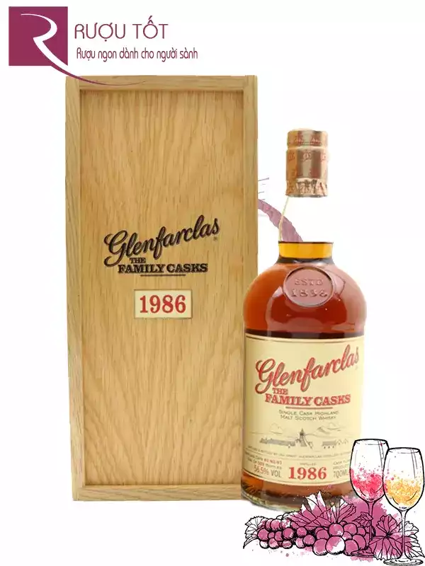 Rượu Glenfarclas 1986 Family Cask 47,5%