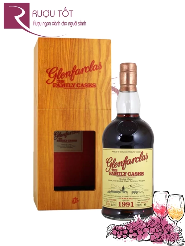 Rượu Glenfarclas 1991 The Family Casks 56,6%