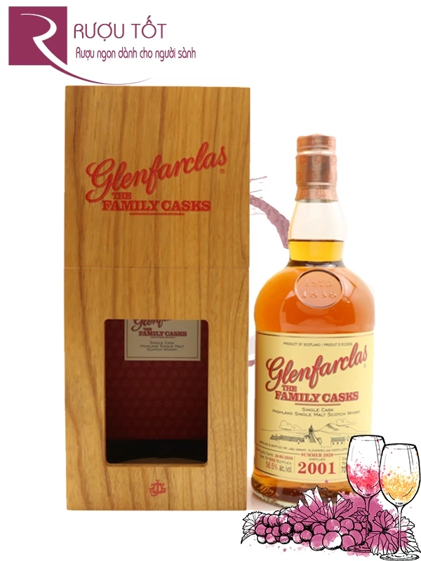 Rượu Glenfarclas 2001 Family Casks 55,1%