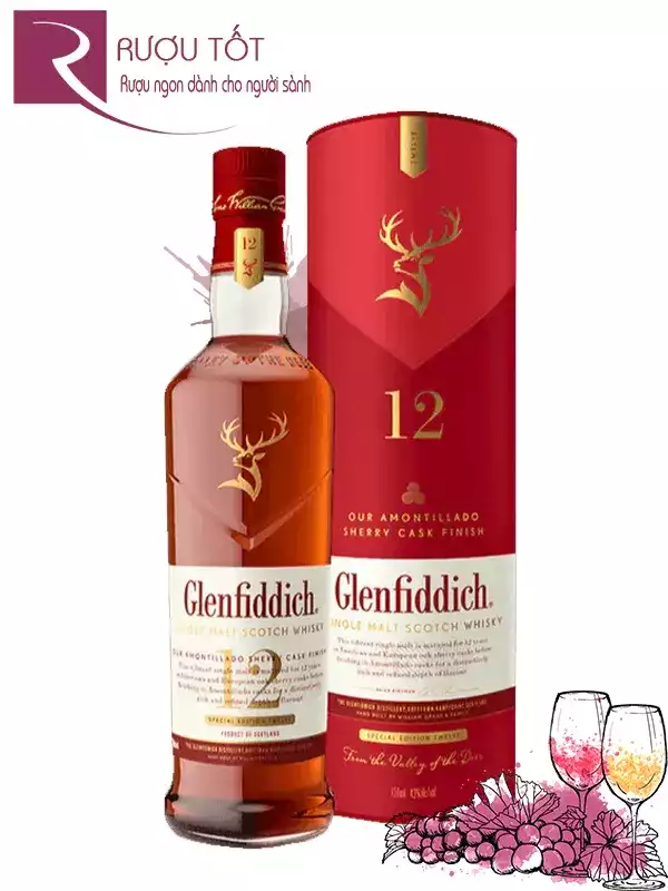 Rượu Glenfiddich 12 Sherry Cask 43%