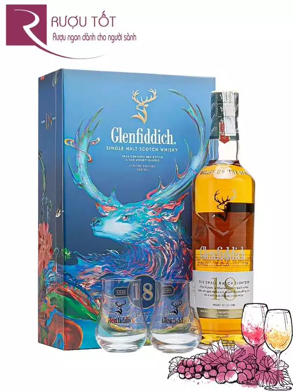 Rượu Glenfiddich 18 Hộp Quà Tết 2025