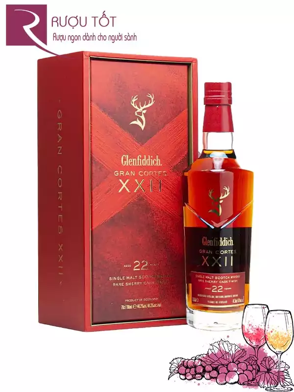 Rượu Glenfiddich 22 Gran Cortes