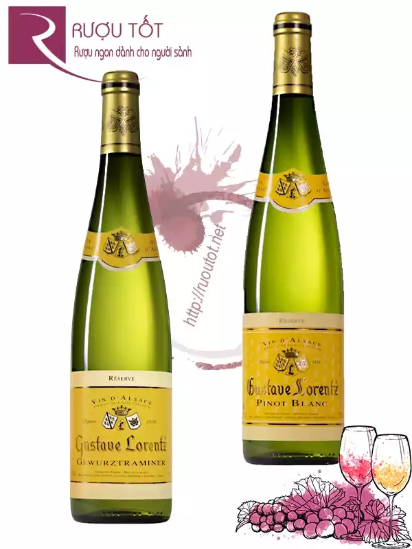 Rượu vang Gustave Lorentz Gewurztraminer - Pinot Blanc - Riesling