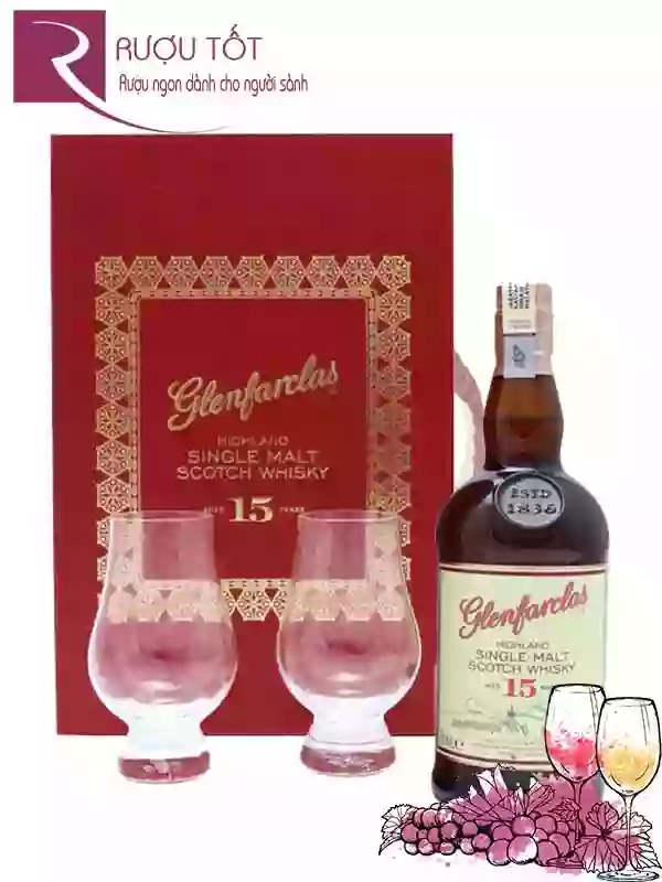 Hộp Quà Tết Glenfarclas 15 Single Malt Scotch Whisky