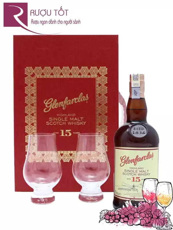 Hộp Quà Tết Glenfarclas 15 Single Malt Scotch Whisky