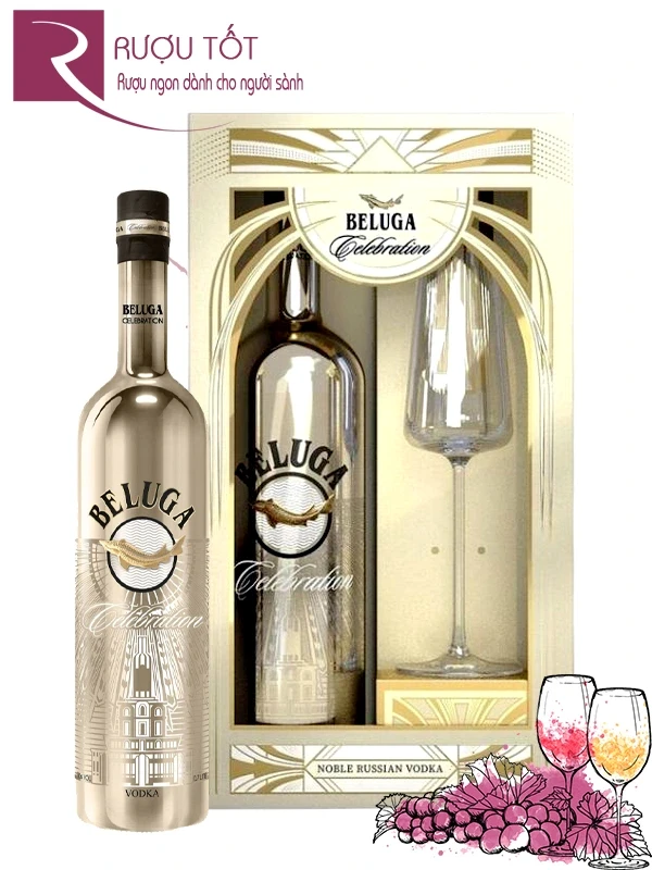 Rượu Beluga Celebration Vodka Hộp Quà Tết 2026