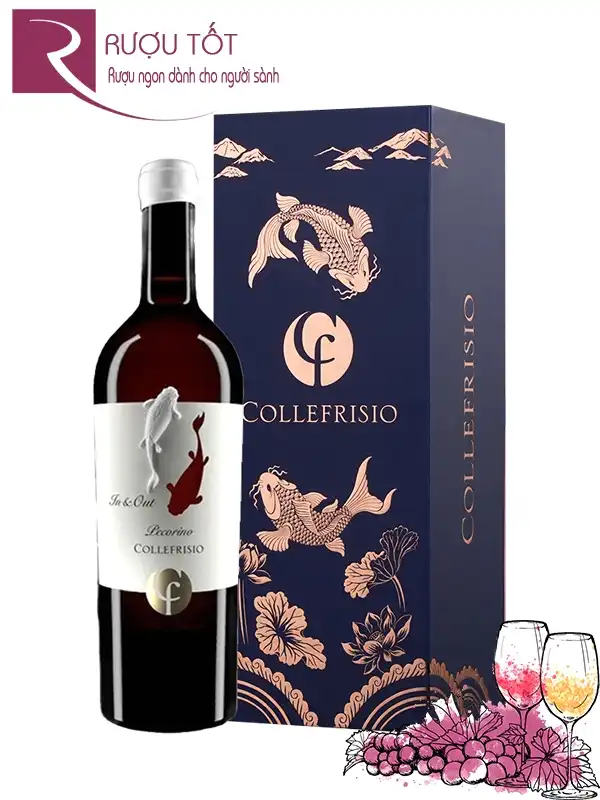 Hộp quà rượu vang Cá Chép Trắng