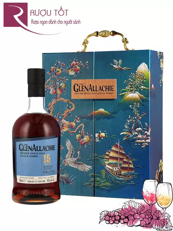 Rượu Glenallachie 15 Bản hộp quà