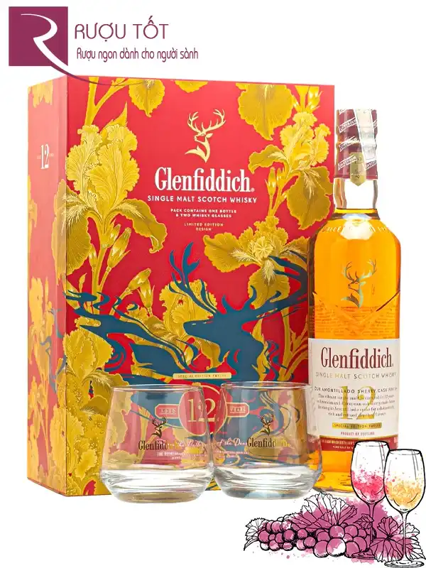 Glenfiddich 12 Hộp quà Tết 2026