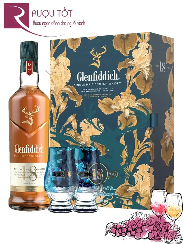 Rượu Glenfiddich 18 Hộp Quà Tết 2026