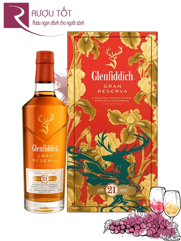 Rượu Glenfiddich 21 Hộp quà Tết 2026