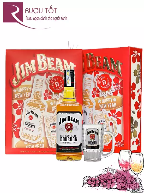 Rượu Jim Beam Hộp Quà Tết 2025