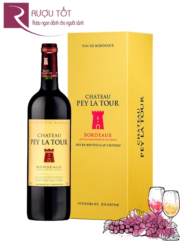 Hộp quà rượu vang Chateau Pey Latour