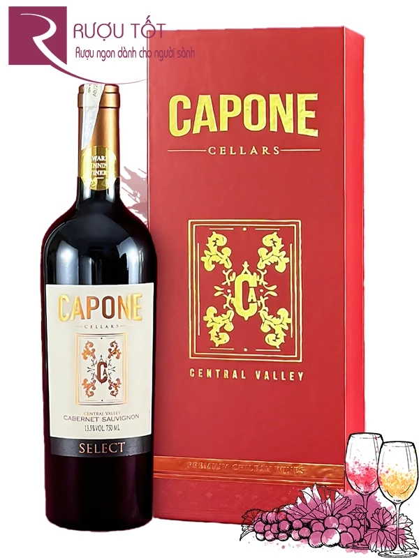 Hộp quà rượu vang Capone 2025