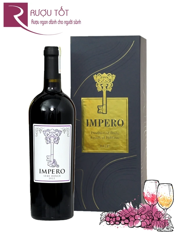 Hộp quà Tết rượu vang Impero Semi Dolce 2026