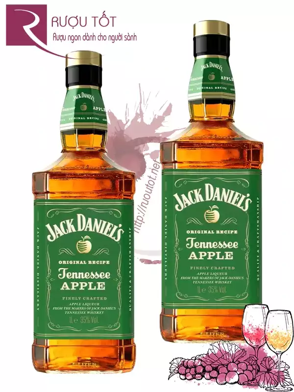 Rượu Jack Daniels Apple 1L