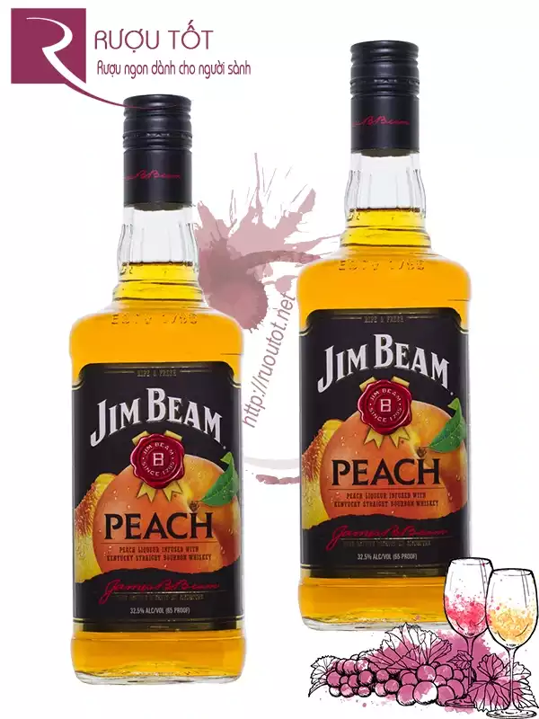 Rượu Jim Beam Peach 32,5%